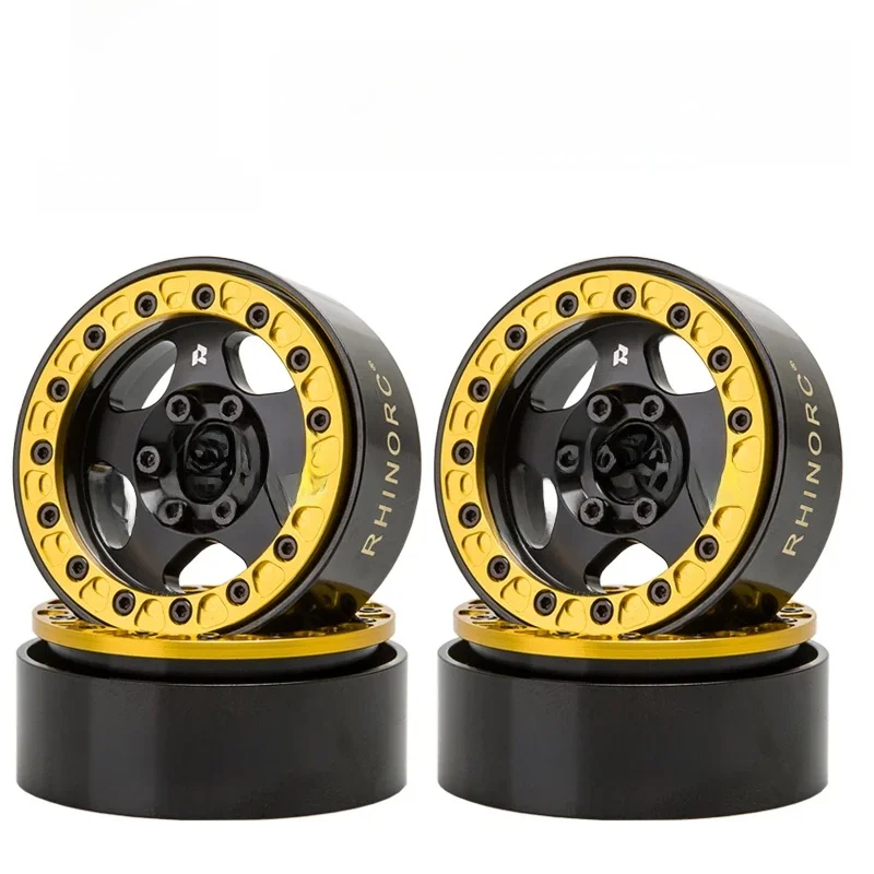 RhinoRC 24,5 mm smalle messing en aluminium 127g 1,9 inch Beadlock velg voor 1/10 RC Crawler SCX10 TRX4 VS4-10 Gen8 - afbeelding 2