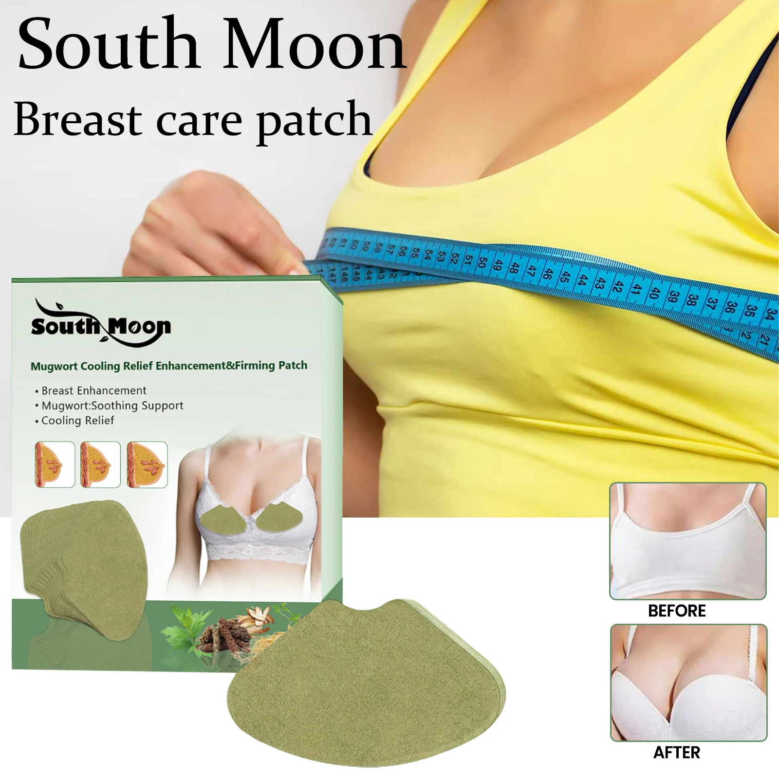 

Пластырь для ухода за грудью South Moon полынь, укрепляющая кожа груди, способствует росту груди, уменьшает провисание, лифтинг, формирующий пластырь для груди