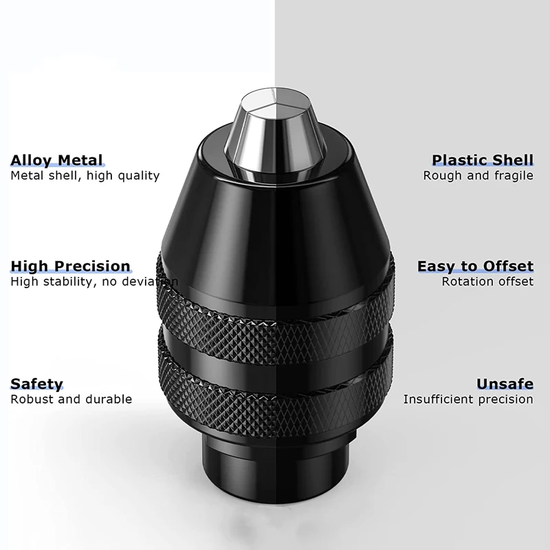 Imagem -02 - Dremel Keyless Quick Grip Chuck Toos Rotativos Elétricos Ferramenta Dremel Acessórios 4486 3000 4000 8220 8100