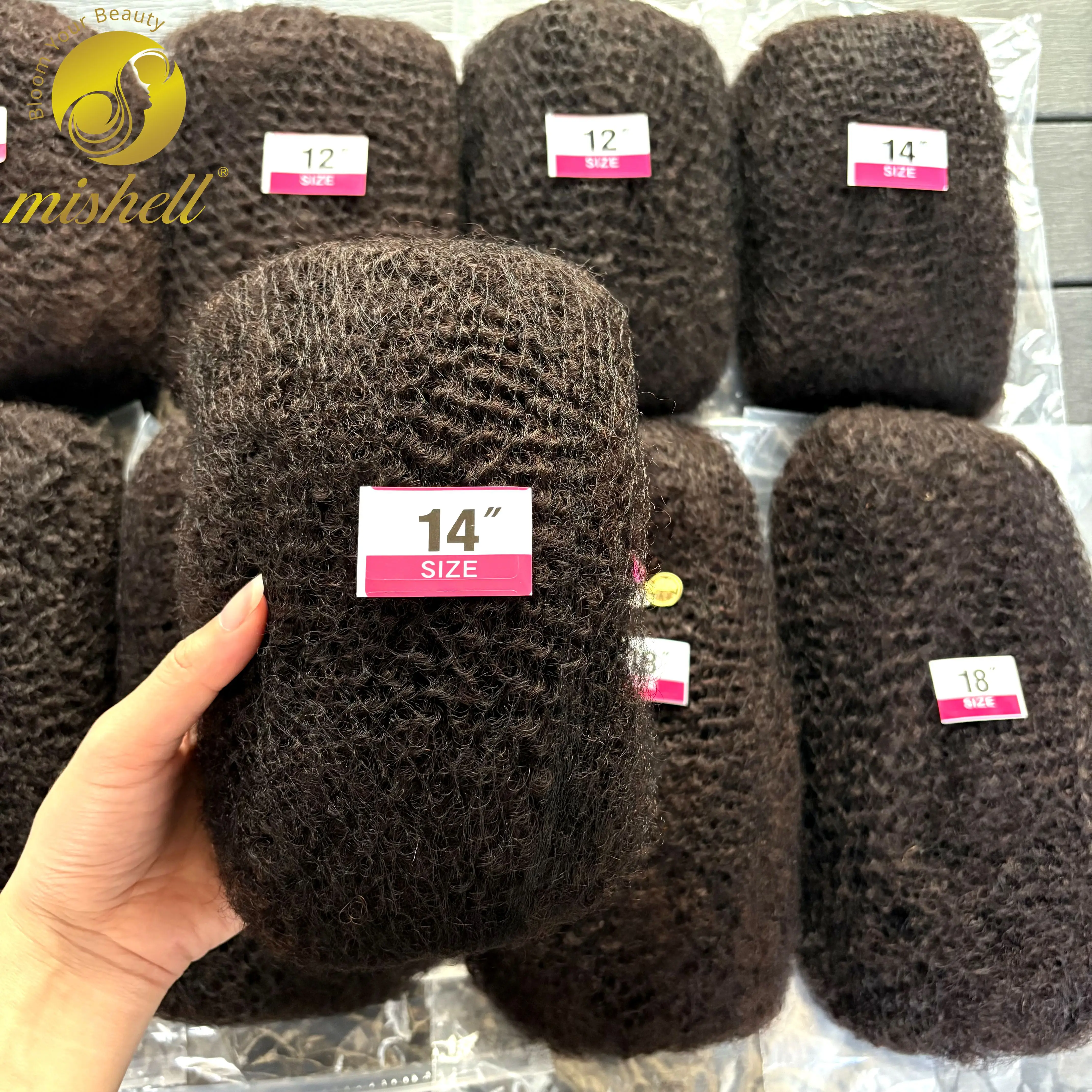 50g/Pack Afro Kinky Curly Human Hair Bulk For Braiding Dreadlock Remy Bulk Hair No Attachment Peruvian Natural Color Braids Hair