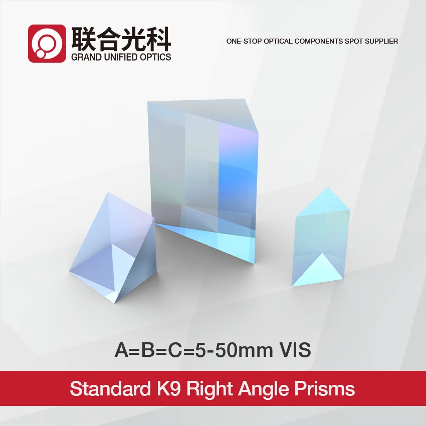 

Factory Custom K9 Right Angle Prism With Aluminum and VIS Coating