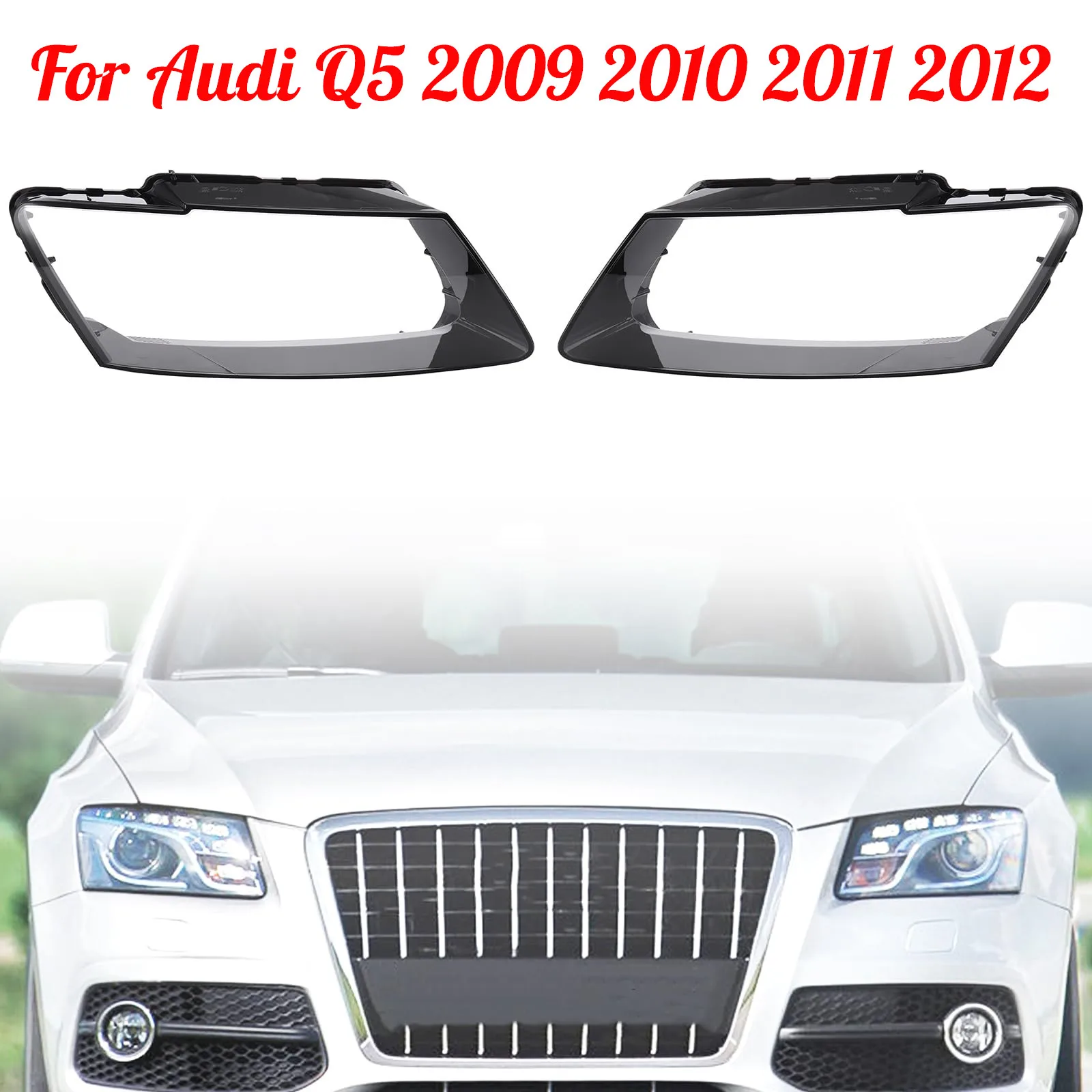

Чехол для передней фары, прозрачный абажур для Audi Q5 2009 2010 2011 2012 8R0941003, 1 шт.