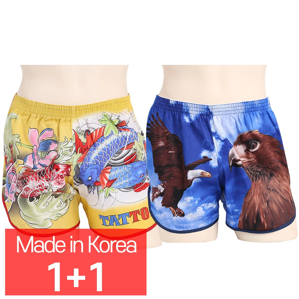 [CALL RA S](1+1 2 sheets) Character cartoon panties/Carp + Eagle/Trunk panties // Korean domestically produced