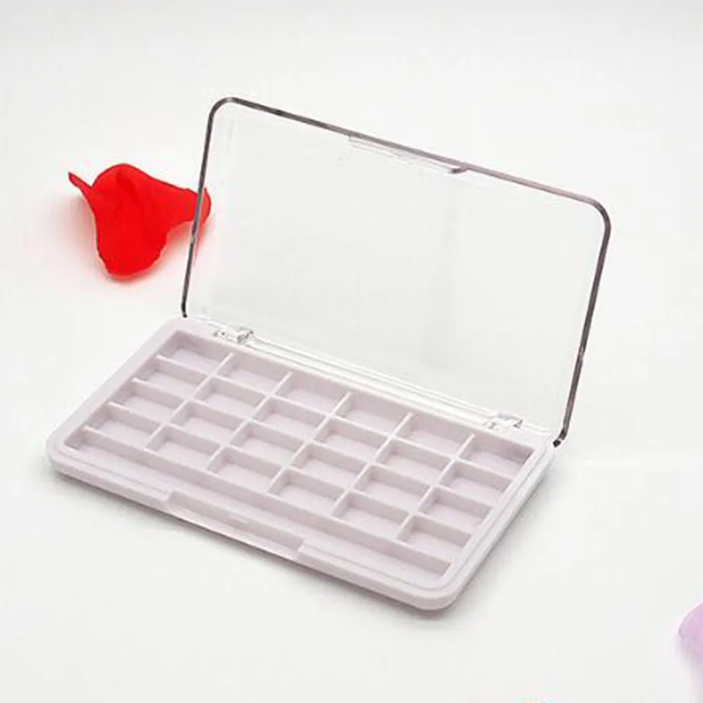 Empty Magnetic Palette Holder Box Professional Lip Gloss Case with Mirror Powder Blusher Box for Eyeshadow Powder Makeup DIY Box