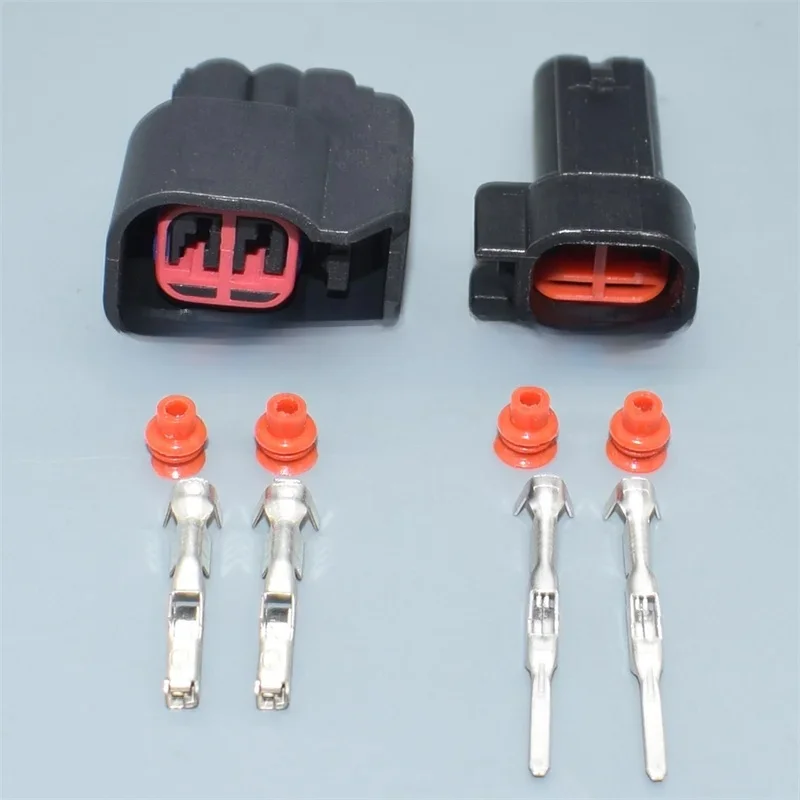 Connecteur femelle d'injecteur de carburant pour voiture, 1.5mm, EV6 EV14, pour Dodge LS2 LS3 GM 7283 – 5967-30, 1 lot de 2 broches