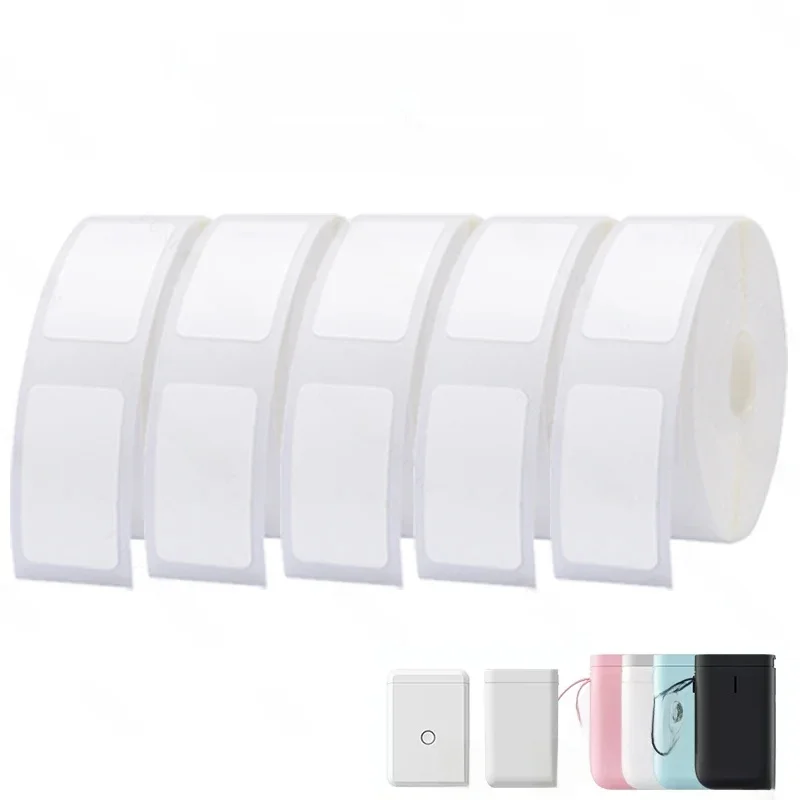 Papier do etykiet Niimbot D11 D110 D101, samoprzylepne, wodoodporne, białe etykiety do drukarki Niimbot D110 — zdjęcie produktu 7