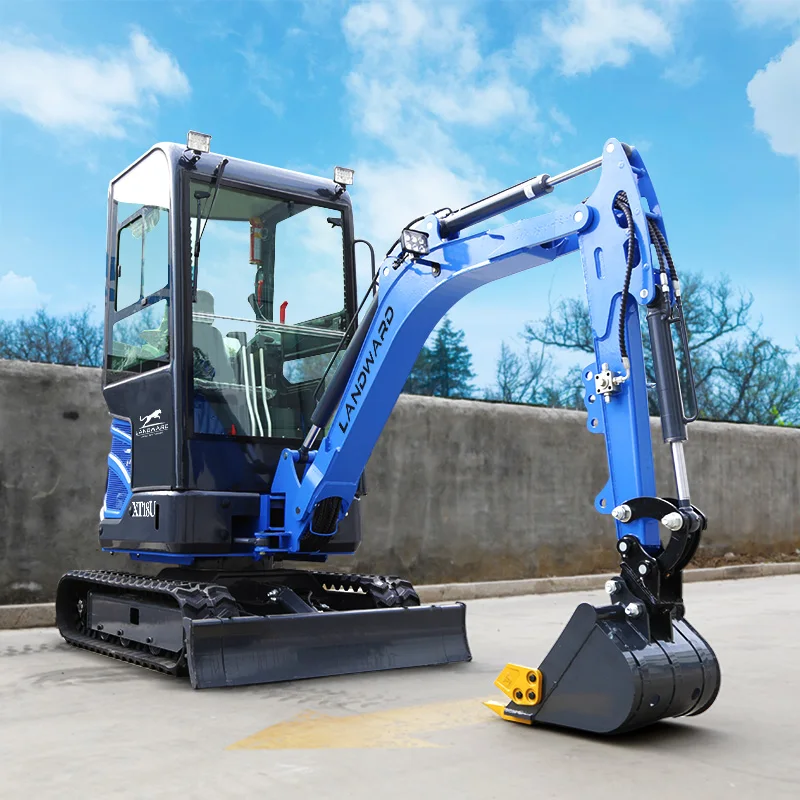 ฟาร์ม CE EPA ไฮดรอลิก Mini Excavator 1.8 ตันตัวเลือกยูโร 5 Laidong/Kubota เครื่องยนต์ Power 27 HP Excavator LANDWARD การปรับแต่ง