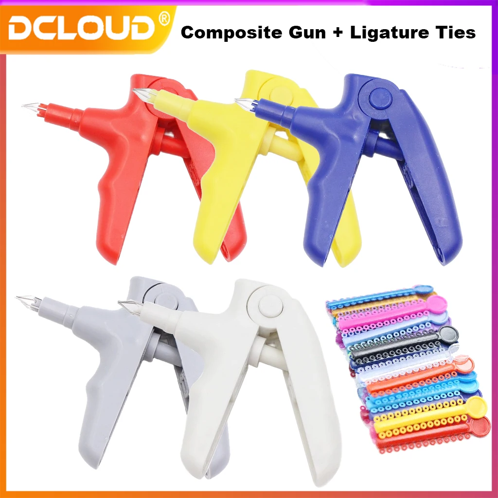 

1 Set Dental Orthodontic Composite Gun Used for Ligature Ties Dispenser Applicator Dental Equipment Dentist Tools Dispensing Gun