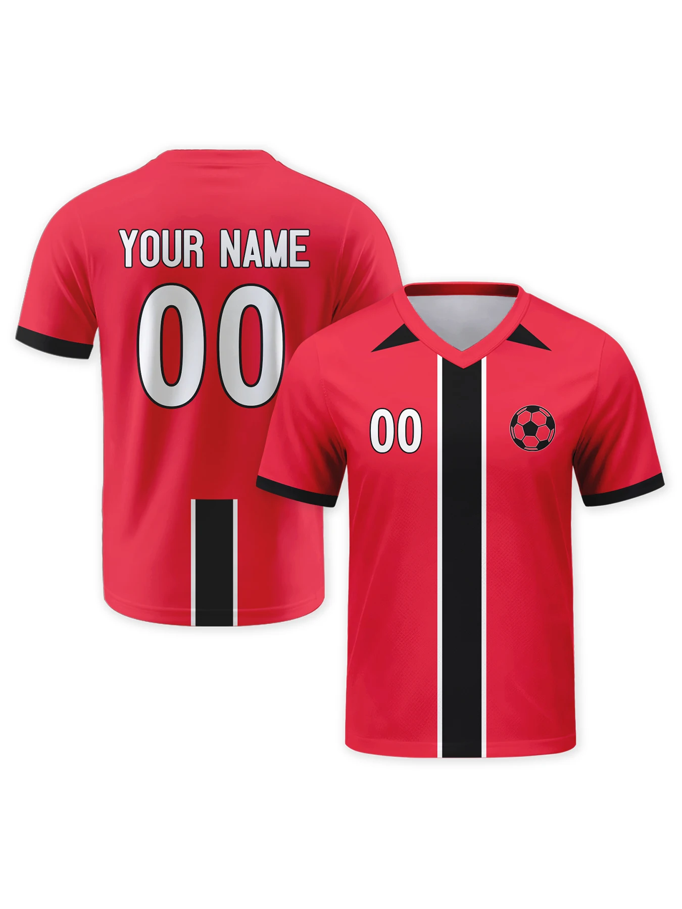 

Personalize Soccer Jerseys with Logo Name Number Custom Red Football Team Shirt Football Top Fan Gifts for Men Youth Women