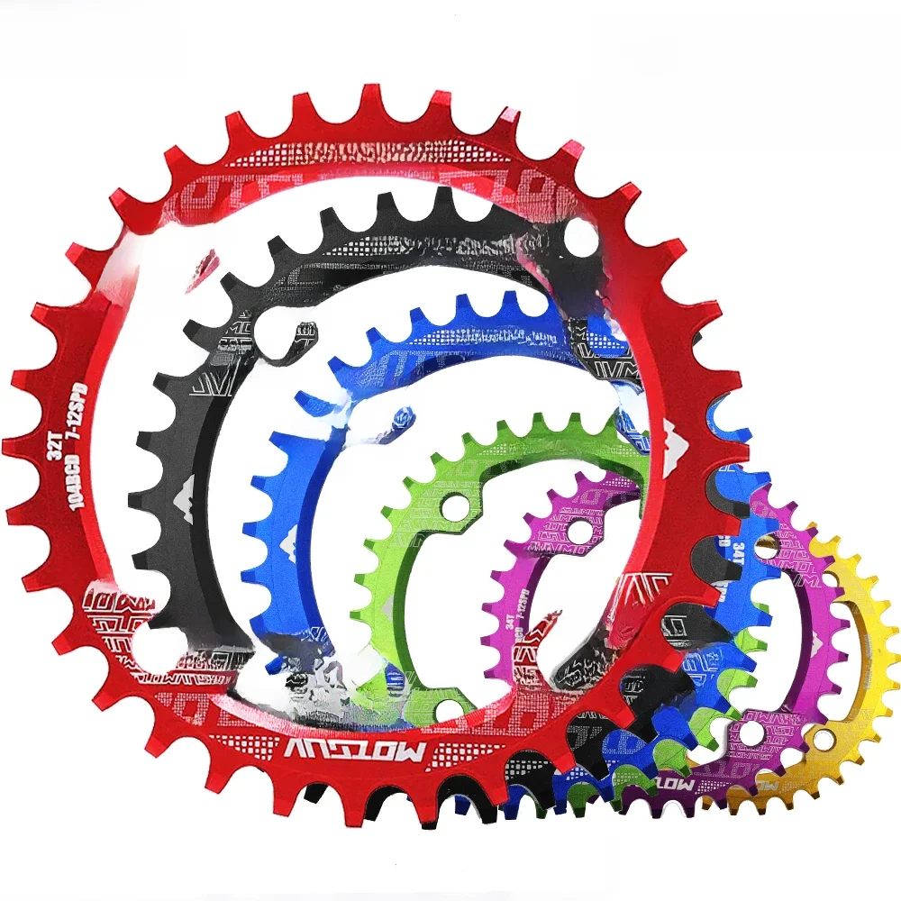 AliExpress UK MOTSUV Round Narrow Wide Chainring MTB Mountain bike bicycle 104BCD 32T 34T 36T 38T crankset Tooth