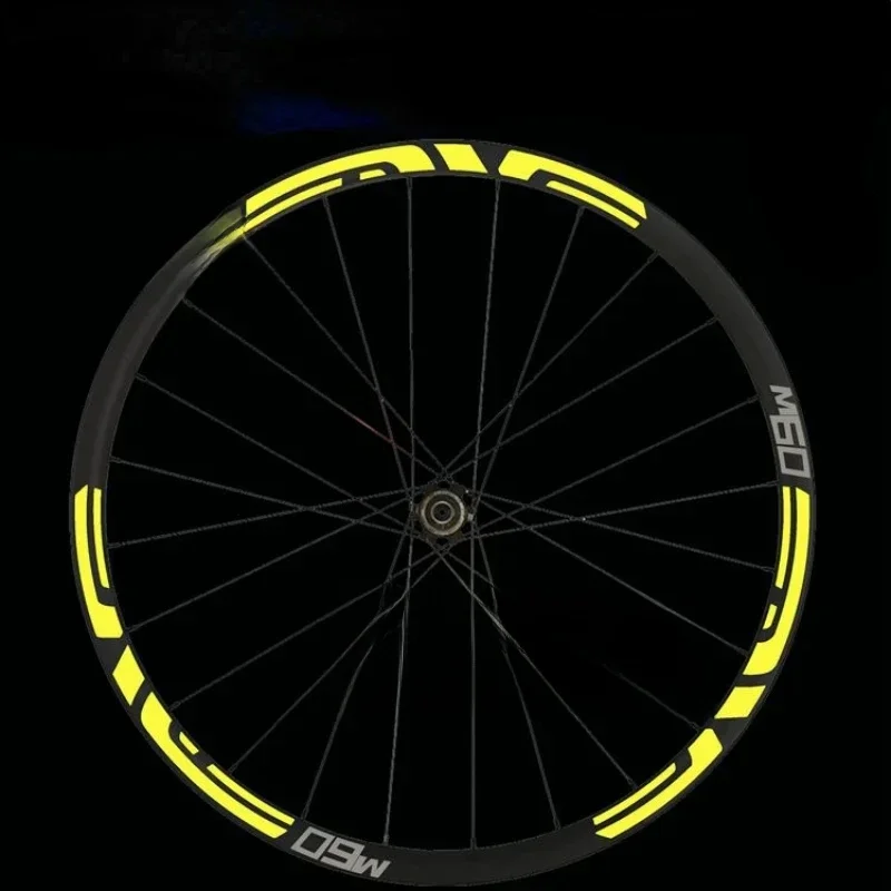 AliExpress NONE M60 MTB Rim Stickers Road Bike Wheel Set Decals 20" 26" 27.5" 29" 700C Cycling Reflective Sticker Bicycle Accessories width 20mm