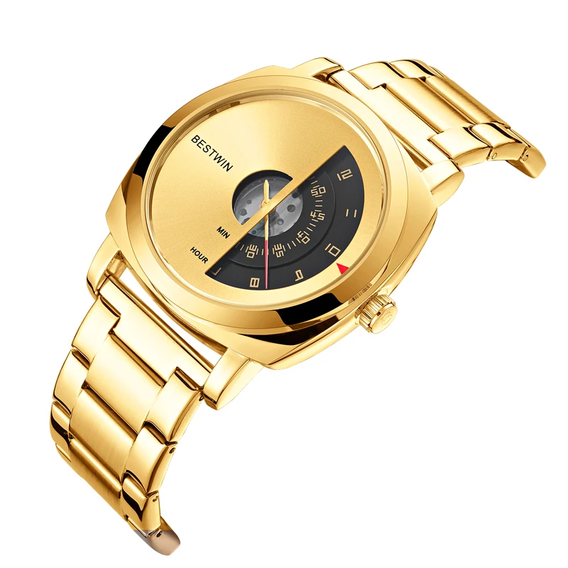 

2023 Gold Wirst Watches Men 2023Top Brand Luxury Golden Quartz Wristwatches For Male Clock relogio masculino Men relojes