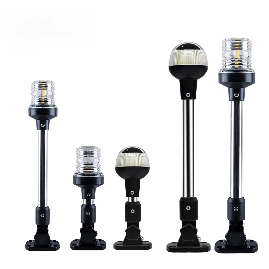 xhaufry NOUVEAU Feu de navigation LED pliable à 360 degrés pour yacht, feu d'ancre marin 12~24 V, feu de signalisation pour bateau, accessoires nautiques 3