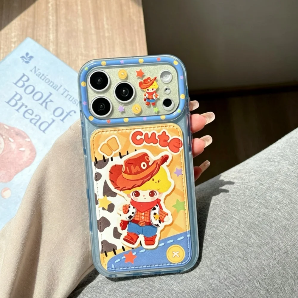 New Cute Cartoon Character Phone Case for iPhone 15 16 17 Pro, 16 Max 17 16 15 Pro Max Cover, Kawaii Shockproof Protective Cases