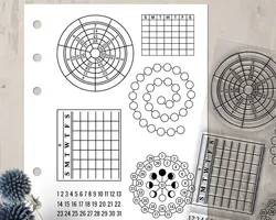 2023 New Monthly Calendar stamp Clear Stamps for Scrapbooking Transparent Silicone Rubber DIY Photo Album Decor 1122