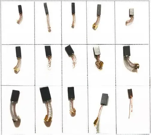 Balais de charbon pour outils électriques, perceuses à main, meuleuses d'angle, perceuses électriques, polisseuses, coupe-bordes, épaisseur 5mm, 4 pièces