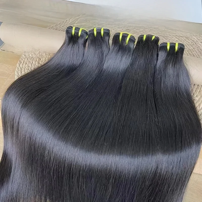 16A Vietnamese Ruw Haar Bone Straight Bundels 100% Onbewerkt Menselijk Haar Extensions Dubbele Weft 10-36 Inch Natuurlijke Kleur # 1B - afbeelding 2