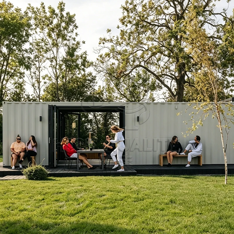 High Quality Foldable Container House 20ft with Waterproof Roof and Bedroom plus Kitchen for Guest House or Yoga