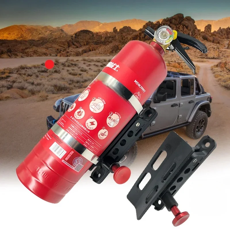 Regulowany uchwyt do mocowania gaśnicy pasujący do TJ JK JKU JL UTV Polaris RZR Ranger Camper Van — zdjęcie 2