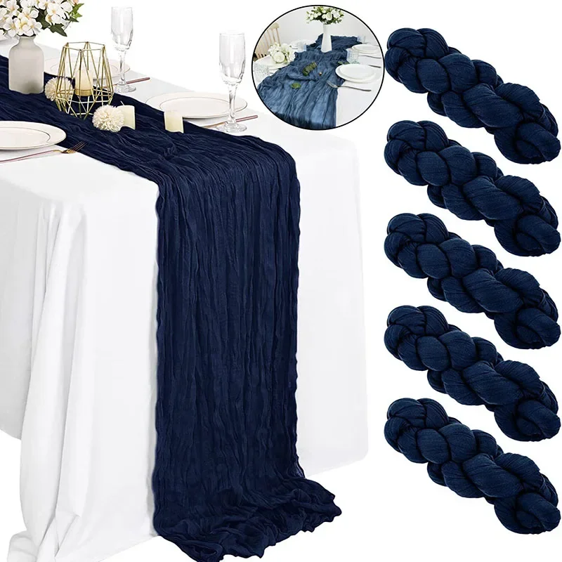 Chemin de Table en gaze semi-transparente, tissu à sauge, réglage de Table, salle à manger, Vintage, fête de mariage, Banquets de noël, Arches, décor de gâteau