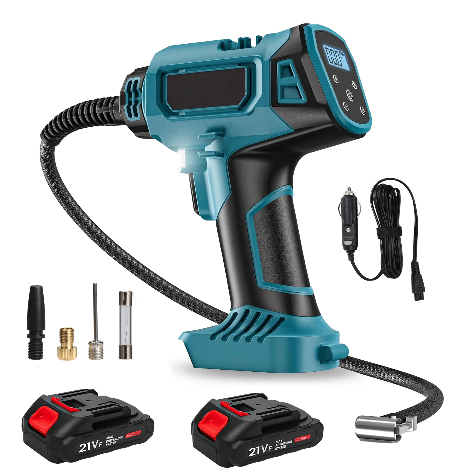 Cordless Inflatable Pump With Digital Display Portable Car Electric Air Pump For Makita 18V Battery Pneumatic Tool