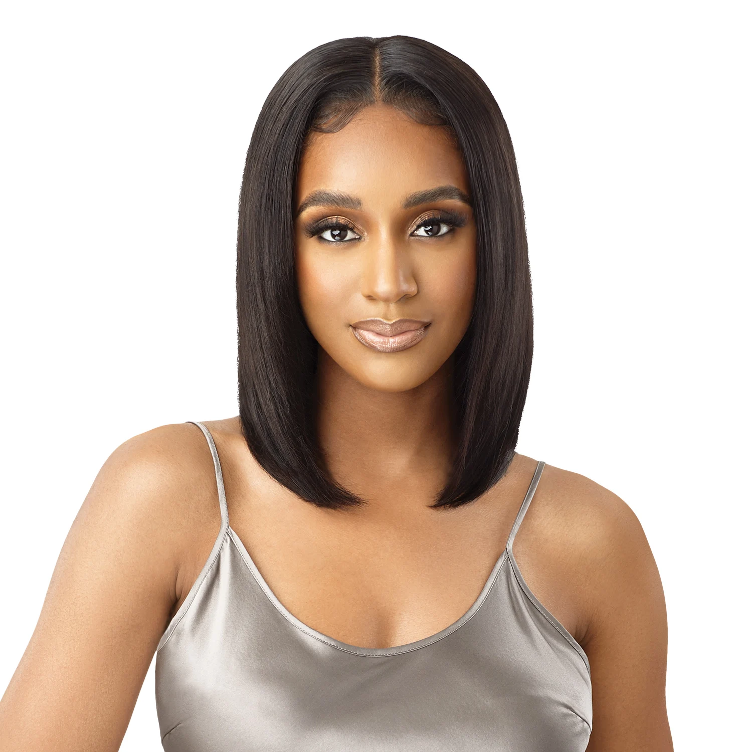 

My Tresses Black Label Премиум Необработанные человеческие волосы 13X4 HD Кружевной фронтальный парик HH-Virgin Прямой 14 дюймов