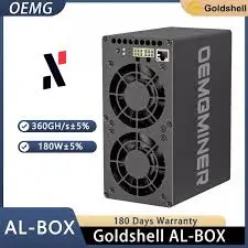 

Goldshell AL BOX 360G 180W ALPH Miner Blake3 Algorithm Alephium Mining Machine Crypto Hardware