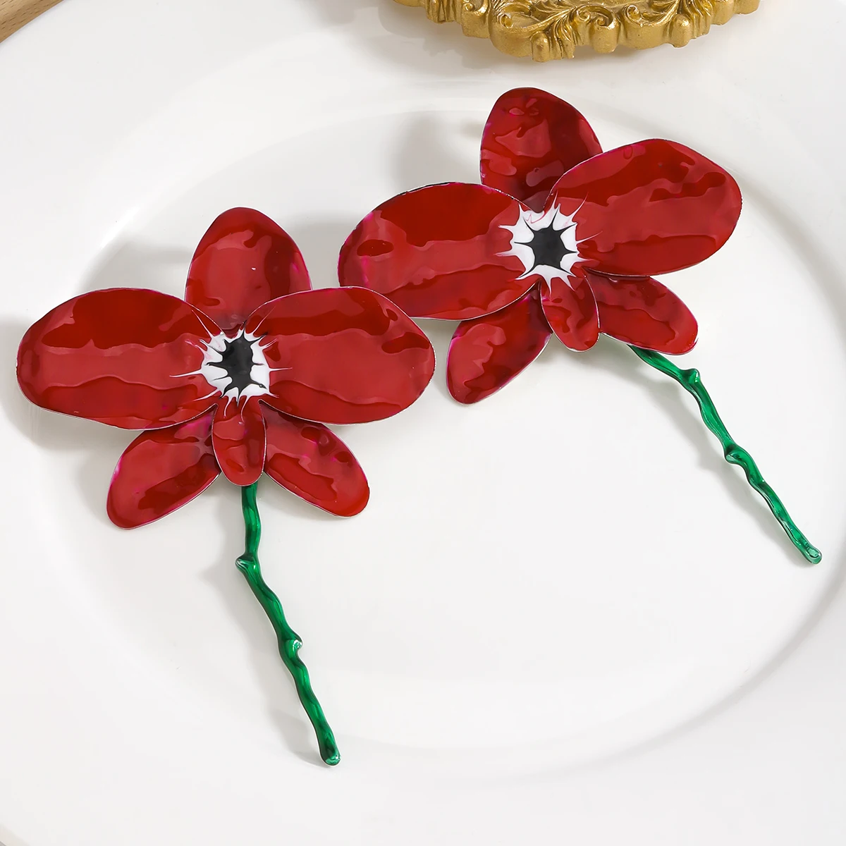 2024 New ZAA Bohemian Flower Earrings,Vintage Flower Tassel Earrings for Women,Camping Outing Wear