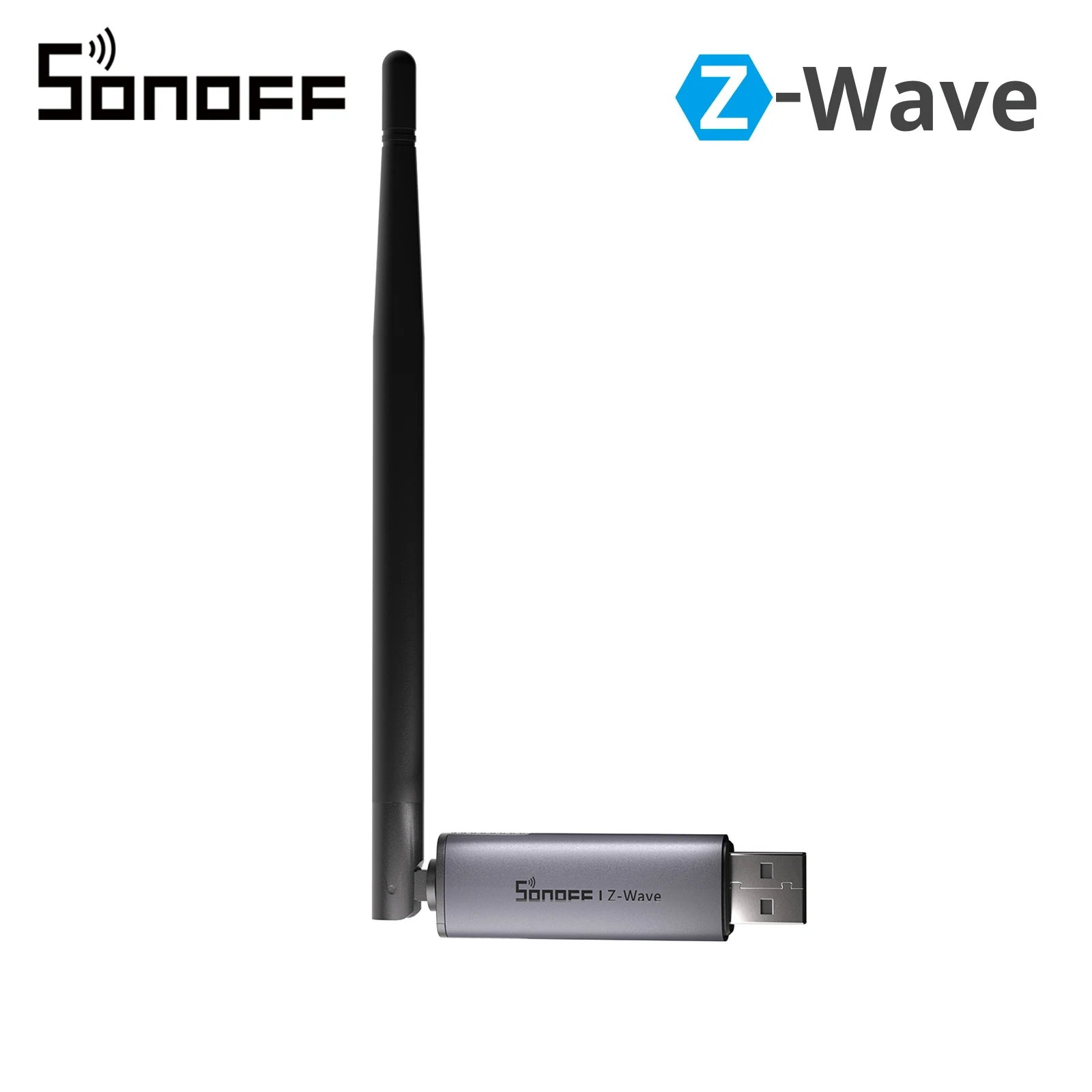 Dongle USB SONOFF Dongle-PZG23 Z-Wave série 800 avec antenne externe, longue portée Z-Wave, anti-interférence, prend en charge la sécurité S2