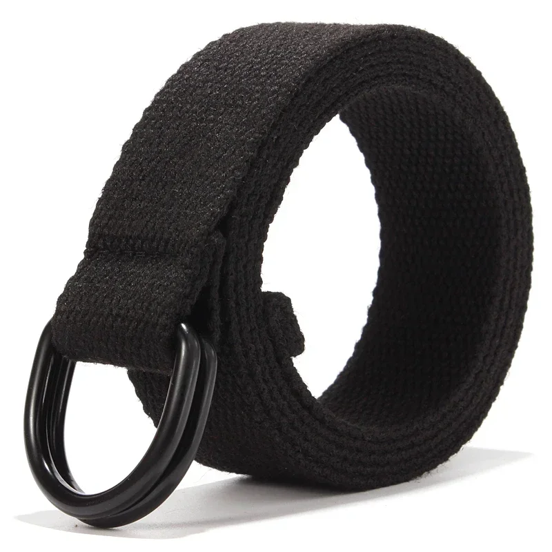 Simple Plus Large Size Men Women Unisex Canvas Belt 110 120 130 140 150 160cm Pas biodrowy do spodni jeansowych cinturones para hombre