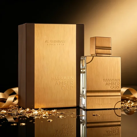 Al Haramain Amber Oud Gold Edition Eau De Parfum Spray for Unisex – Warm Amber, Sweet Vanilla & Oud Scent, Powerful Long-Lasting Sillage, Perfect Eid & Anniversary Gift, 2 Fl oz / 60 ml