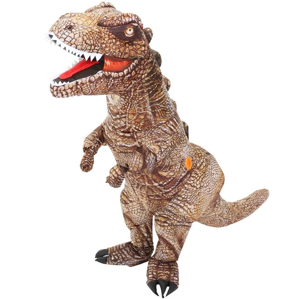 Hot Mascot Dinosaurus Opblaasbare Kostuums Purim Halloween Cosplay Kostuum voor Volwassen Anime Party Rollenspel Prop Disfraz - afbeelding 2