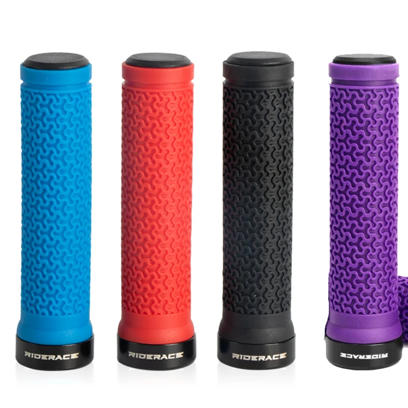 MTB Cuffs Aluminum Alloy Lock Ring Bicycle Handlebar Grips Anti-slip Mountain Bike Grips Damping Bike Handle Grip Bicycle Part