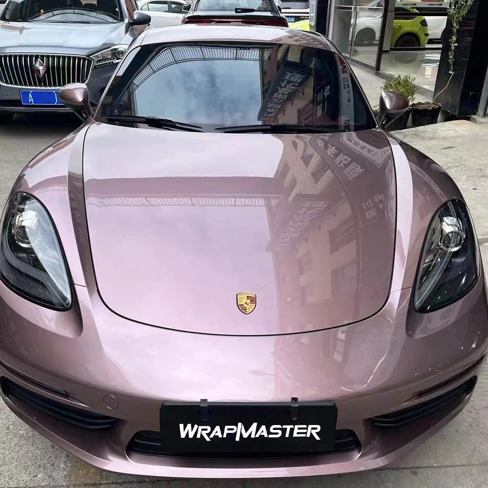 Wrapmaster 1.52*15m TPU Ice berry Pink paint protection film wet install colored PPF film