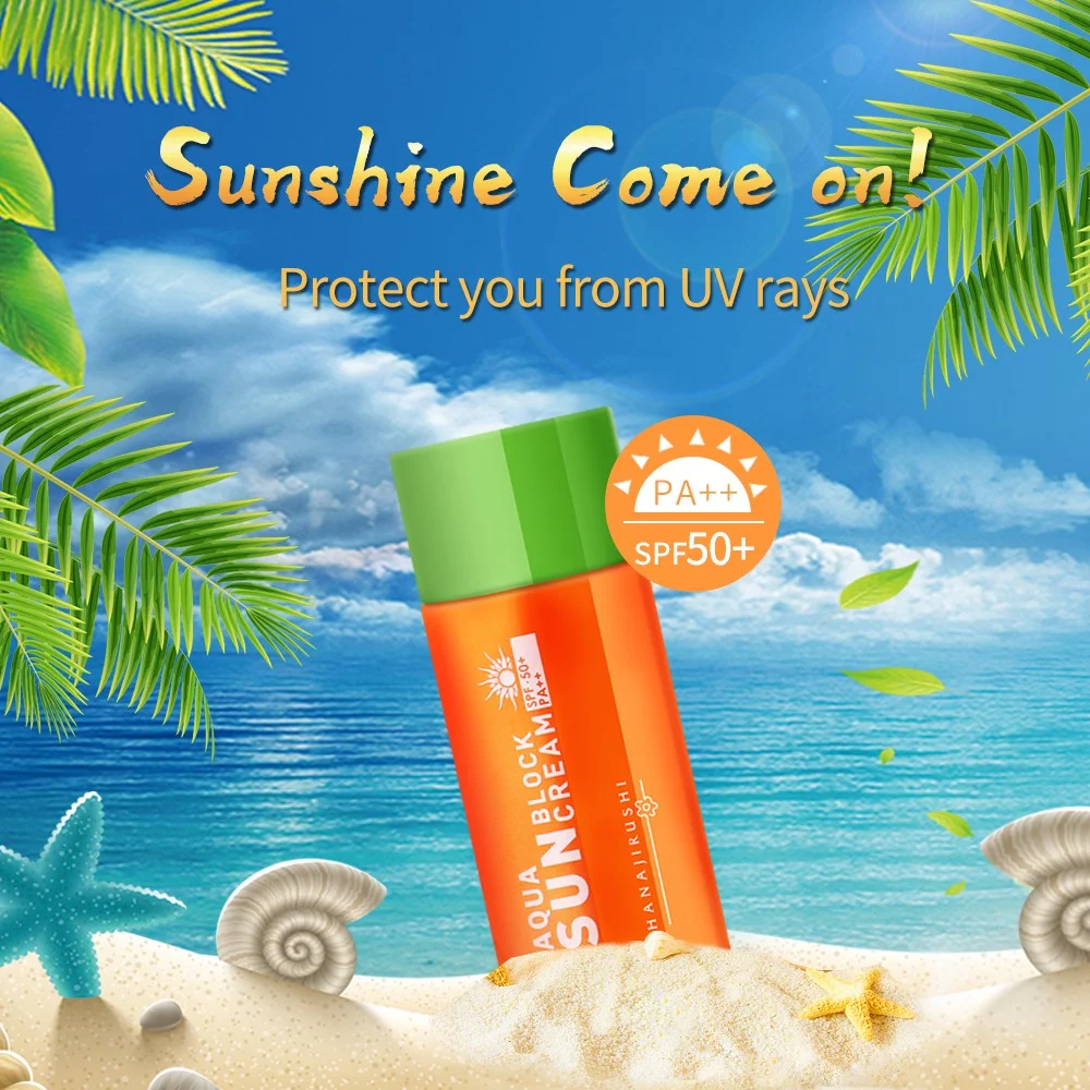 Sun Cream HANAJIRUSHI Whitening Sun Screen Ultra-Light Water-Resistant SPF SPF50+ PA++ 60ml