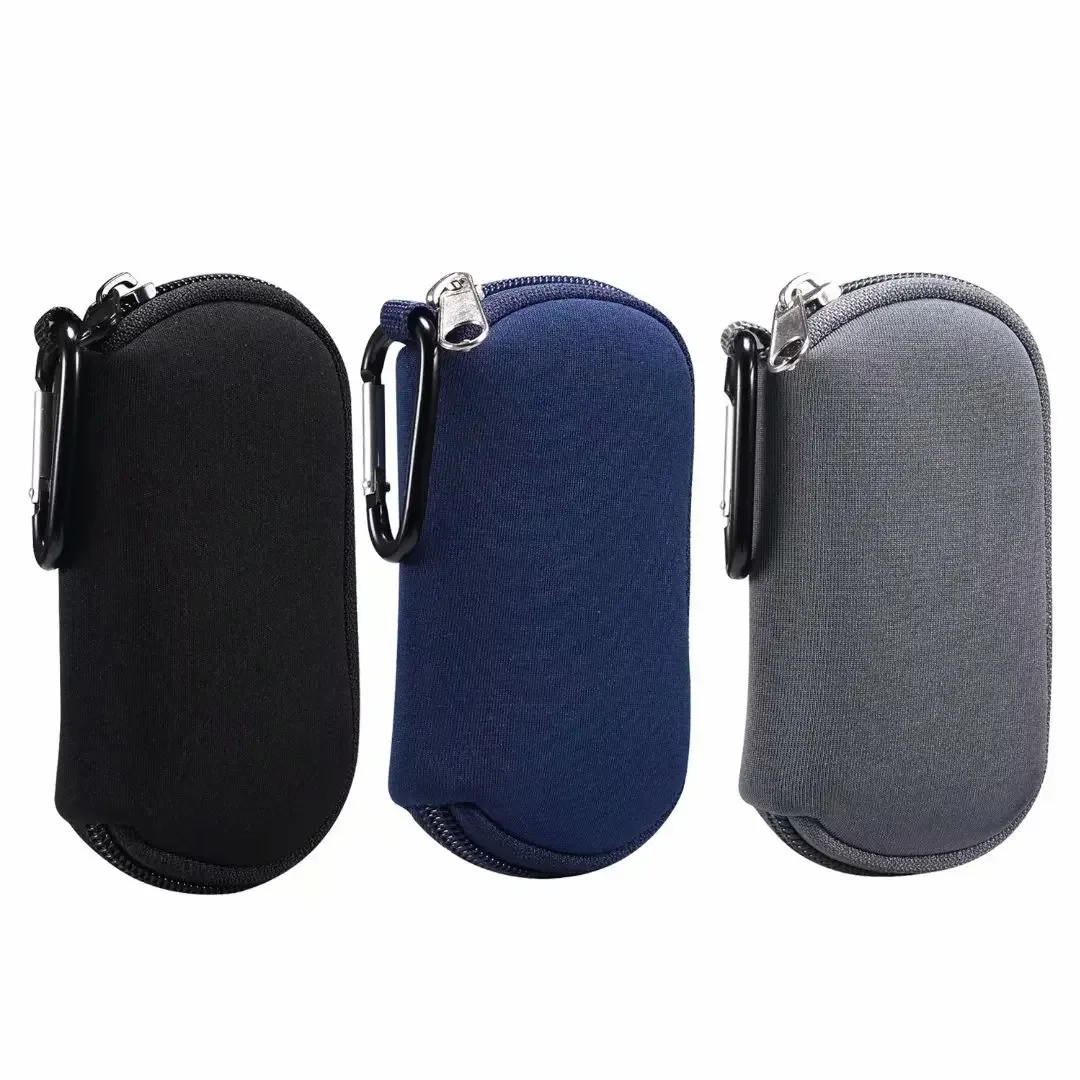 Mini sac de rangement antichoc en néoprène pour Airpods Pro 2 3 4 i12, clip de ceinture, étui pour écouteurs Bluetooth, housse TWS, chargeur, poudres de clé de voiture