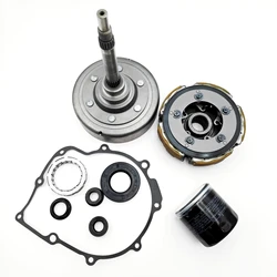 Clutch Drum Wet Clutch Overriding Clutch Filter Nut Kit for Stels 500H 700H Hisun Yamaha Grizzly 660 YFM660 Rhino 660 YXR660