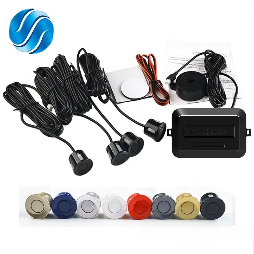 SINOVCLE-Car Parking Sensor Kit with Drill Hole Saw, Radar Reverso, Sound Alert, Sistema de