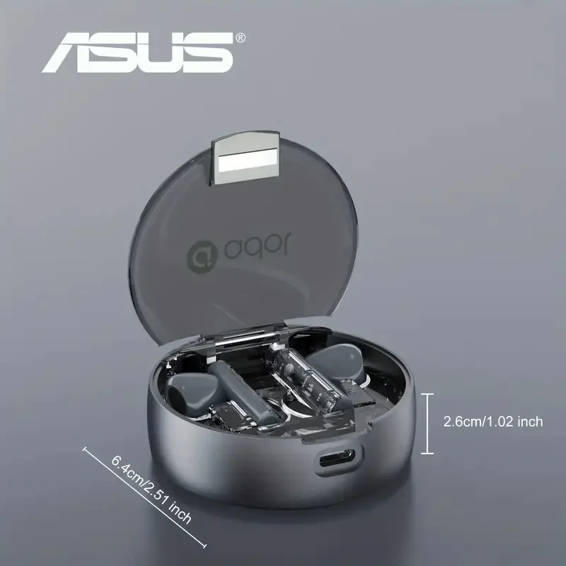 ASUS-TK Wireless Earphones, Earpods, Low Latency and Smoother, Lossless Sound Quality Earbuds, HD Call, Game Mode, Light W, 5.3