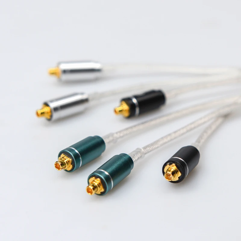 BGVP F3 fone de ouvido atualização cabo único cristal cobre prata-chapeado 3 em 1 plugue substituível mmcx 2.5/3.5/4.4mm cabo de fone de ouvido