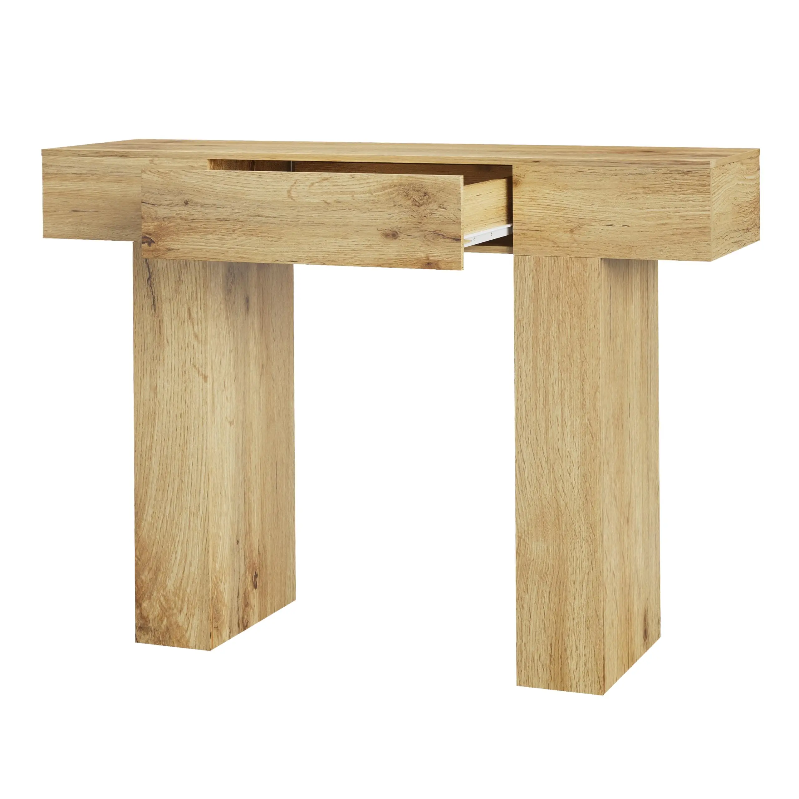 Mesa Consola Estrecha de 47 Pulgadas (120 cm) con Cajón y Espacio de Almacenamiento