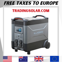 R4000 LiFePO4 Battery, 3600Wh Power Station 4000W Portable Generator, Expandable Battery for Power Outage, Travel，UPS