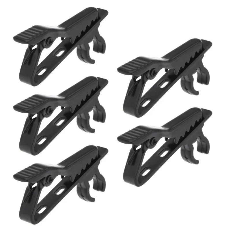 NONE Clips métalliques universels pour micro Lavalier, clip de microphone portable, revers, collier, vêtements, support de microphone 3