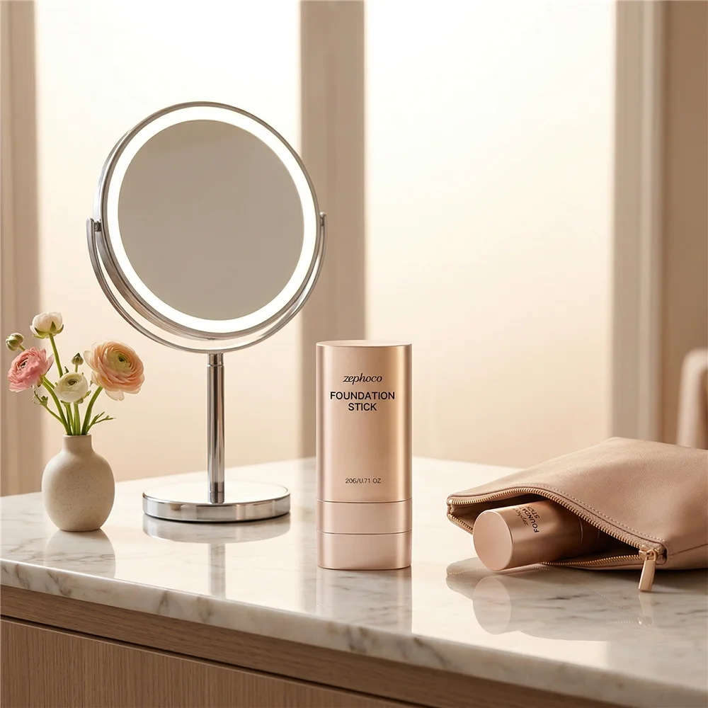 Translucent Concealer Foundation Stick Skin Tone Base Lightweight Hydrating Silky Smooth Non-Cakey Natural Makeup Professional C