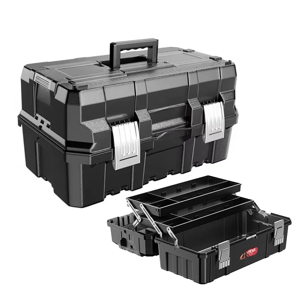 Multifunctional Tool Storage Box Plastic ABS Multiple Specifications with Handle Portable Tool Organizer Thickened