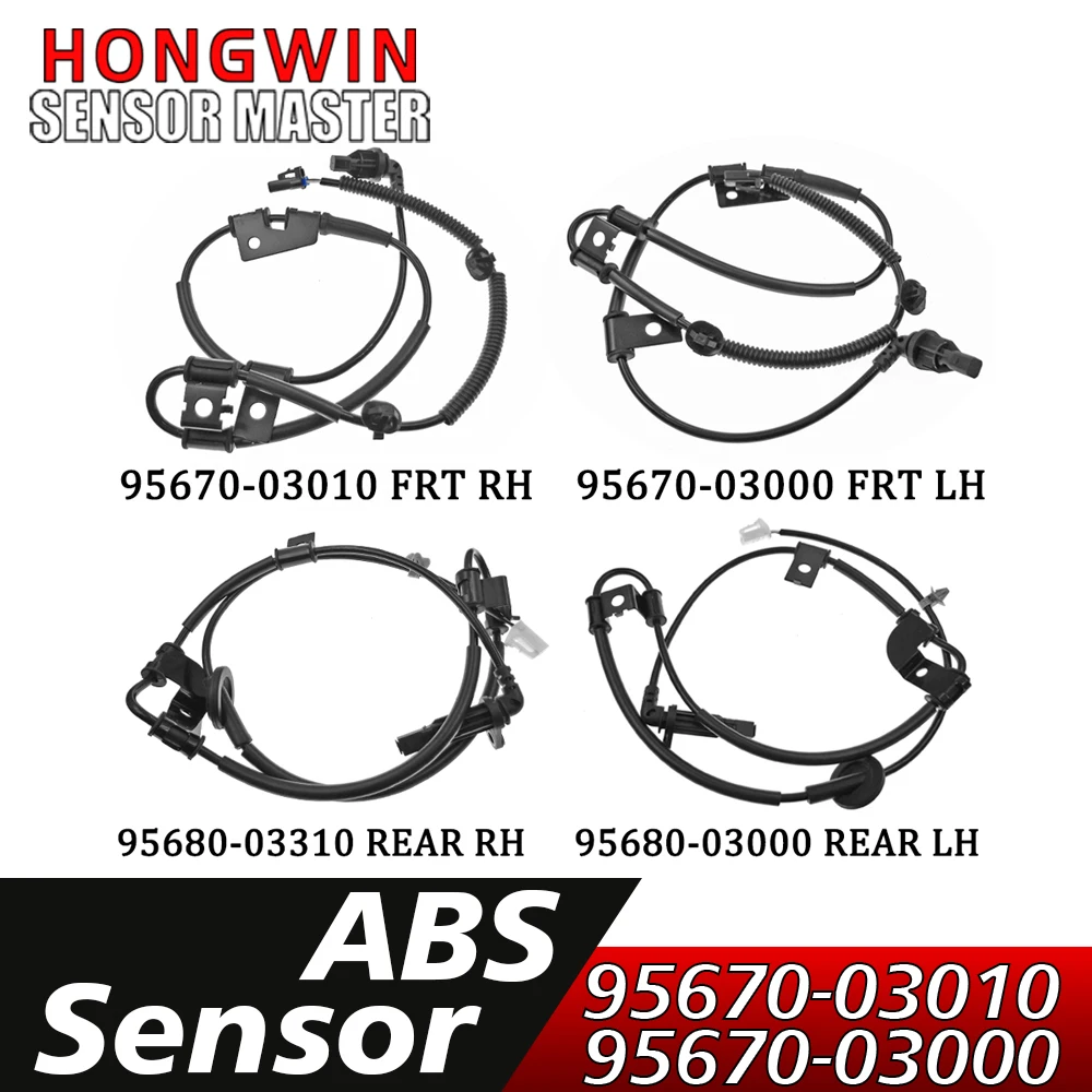 ABS Wheel Speed Sensor 95670-03000,95670-03010,95680-03300,95680-03310 For Hyundai Tucson 2005 2006 2007 2008 2009 2.0 2.7 L4 V6