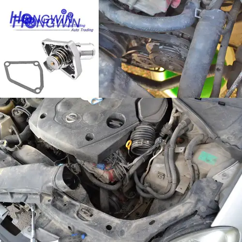 Imagen 2 del producto Termostato de refrigeración del motor para Nissan 370Z Infiniti G FX EX35 FX37 Q50 G37 Q70 I30 VQ35HR 21200-31U03 2120031 U03 21200-JK20A