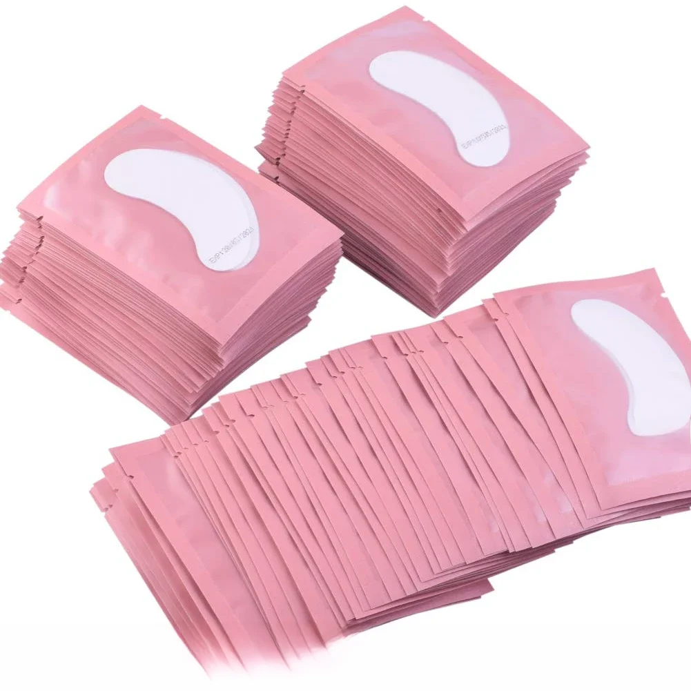 100 pares Extensão Dos Cílios Enxertadas Olho Adesivos 7 Manchas De Papel Cor Cílio Sob Almofadas