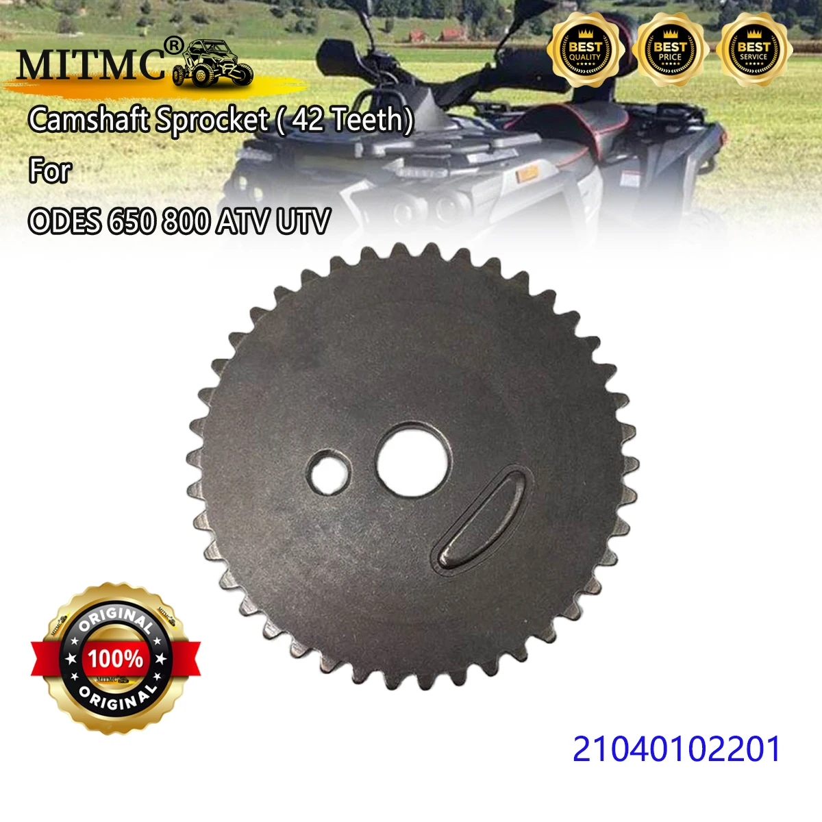 Camshaft Sprocket, Timing Drive Sprocket 42 Teeth For ODES 650 800 ATV UTV 21040102201