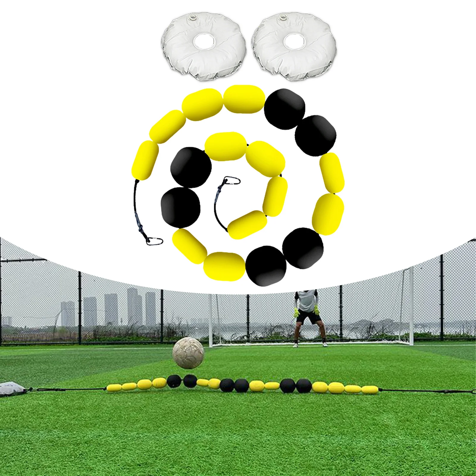 골키퍼 편향 장비 반사 민첩성 훈련을 위한 충격 방지 단일 라인 디플렉터 축구 축구 훈련